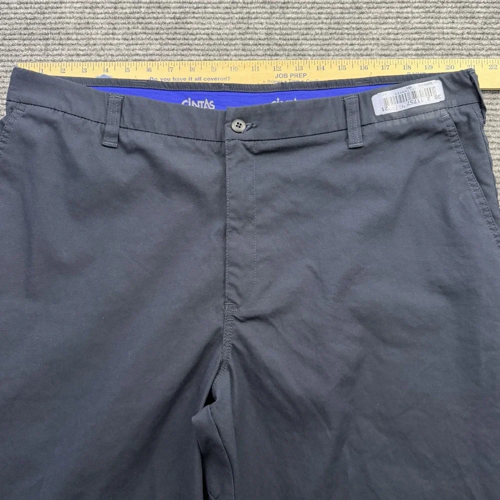 Cintas Commercial Flex Work Pants Men's Size 42x30 Blue Workwear Comfort